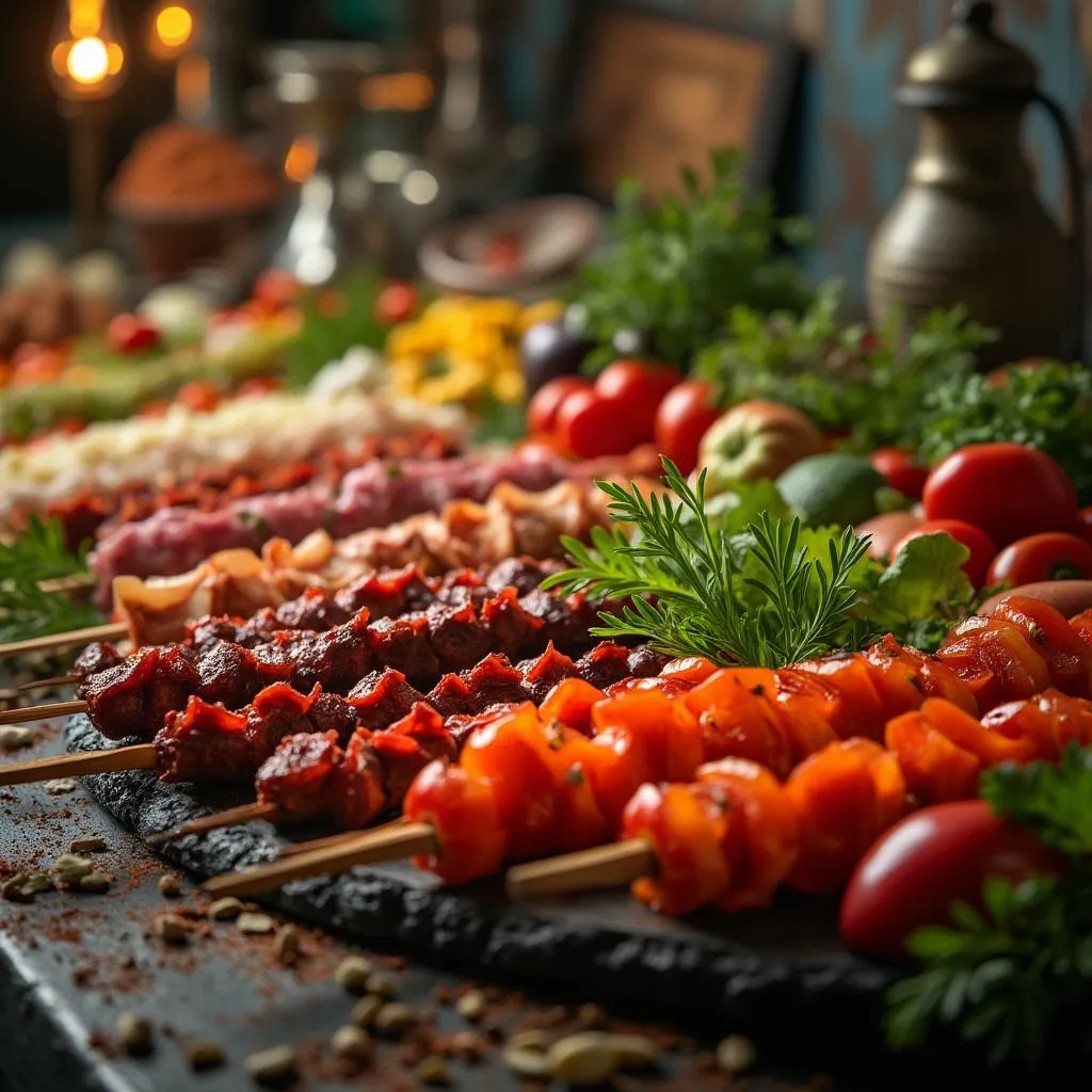 Selección de ingredientes frescos